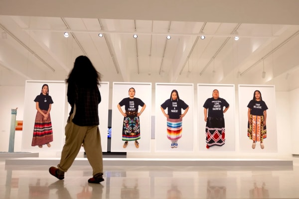 A viewer passes Lakota artist Dyani White Hawk’s “I Am Your Relative” (2020) in her Love Language exhibition at Walker Art Center on Thursday, Oct. 16, 2025, in Minneapolis, Minn. Credit: Ellen Schmidt/MinnPost/CatchLight Local/Report for America Minnesota news you can count on. From local stories to explanations on the state or federal government, MinnPost’s independent news is available for free with no paywall. Help us keep it this way with a tax-deductible donation today. DONATE NOW Artscape The latest news and events across all forms of the arts. Delivered every Friday. Email Address Sign up