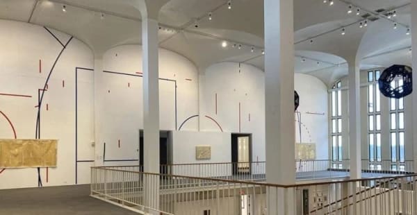 Exhibition shot of “Ronny Quevedo: offside” on view at the University Art Museum at UAlbany. (Indiana Nash)