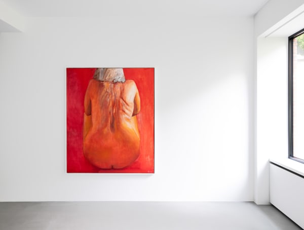 Installation view: Joan Semmel: An Other View, Xavier Hufkens, Brussles, Belgium, 2024. Photo: Thomas Merle