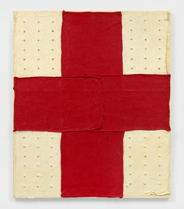 Red Cross, 2019-2020 Oil and mixed media on canvas Tia Collection