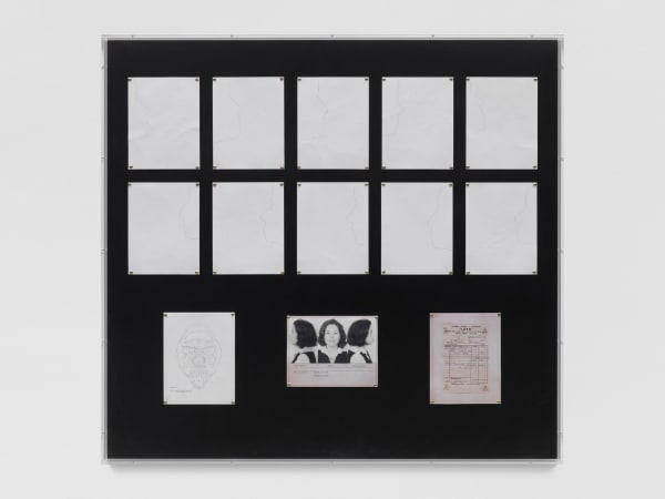 Autorretrato. Estructura. Informe. 9. 6. 72, 1972/2006/2011 Diagrams, prescriptions, photographs, phonocardiogram, plexiglass, wood, sound Dimensions variable Photo: Stefan Altenburger, Photography, Zurich
