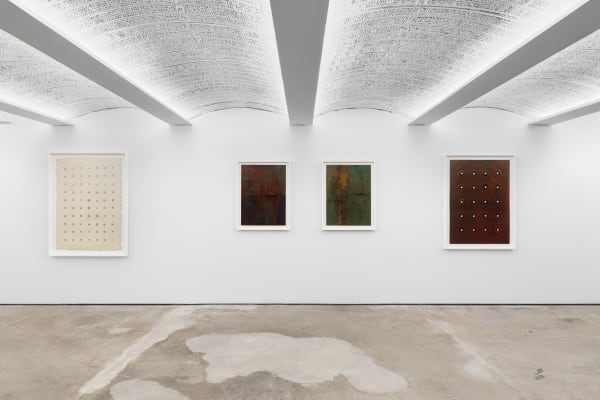 Installation view: Harmony Hammond: Monotypes, Alexander Gray Associates, Germantown, 2022