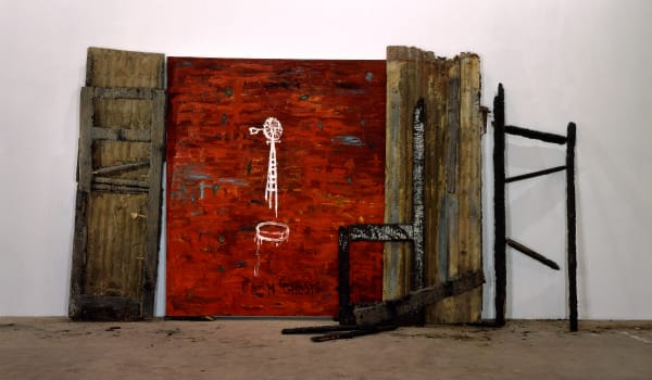 Farm Ghosts, 1990 Mixed media 97 x 189 in (246.38 x 480.06 cm)