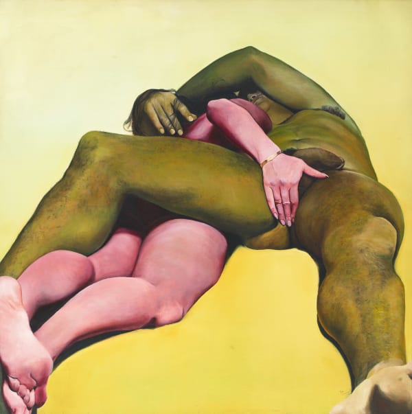 Blue Back, 1973 Oil on canvas 23 x 20 in (58.4 x 50.8 cm) 29 3/4 x 26 3/4 x 1 3/4 in framed (75.6 x 67.9 x 4.4 cm framed)