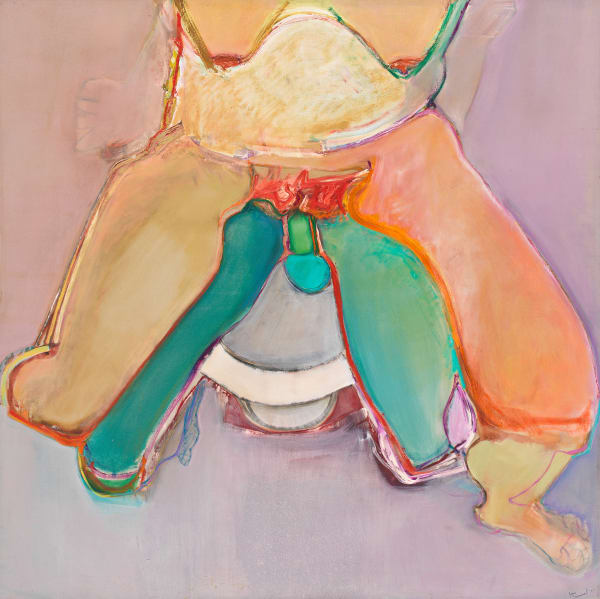 Hot Seat, 1971 Oil on canvas 68 7/8 x 69 in (174.9 x 175.3 cm) 70 1/2 x 71 x 2 3/4 in framed (179.1 x 180.3 x 7 cm framed)