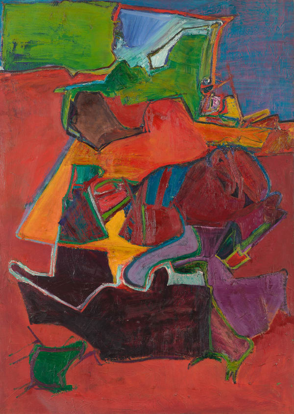 Red Ground, 1969 Oil on linen 50 x 36 in (127 x 91.44 cm)