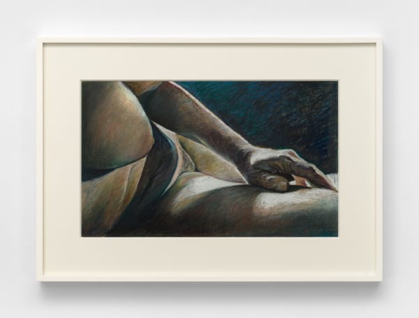 Study for Night Light, 1978 Oil crayon on grey paper 19 1/2 x 27 1/2 in (49.5 x 69.8 cm) 20 3/4 x 29 3/8 x 1 1/2 in framed (52.7 x 74.6 x 3.8 cm framed)