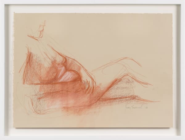Untitled, 2016 Oil crayon on paper 14 x 19 1/2 in (35.56 x 49.53 cm) 17 x 22 1/2 x 1 5/8 in framed (43.2 x 57.1 x 4.1 cm framed)