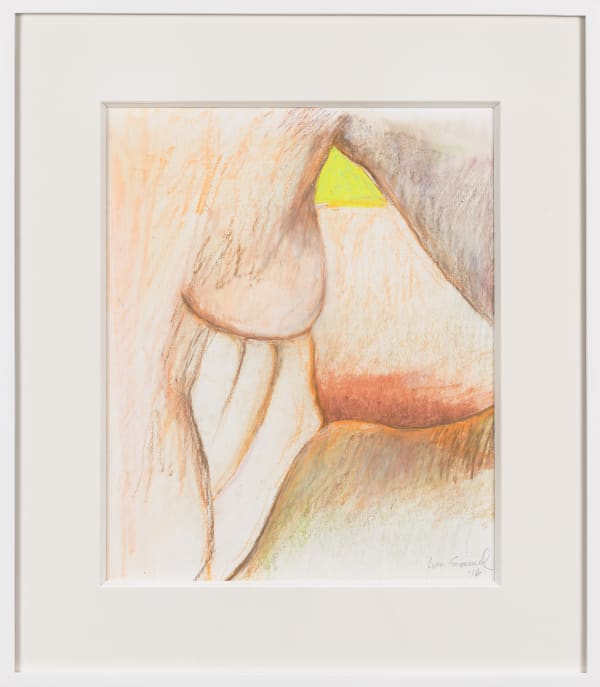 Untitled, 2016 Oil crayon on paper 20 3/4 x 15 in (52.7 x 38.1 cm)