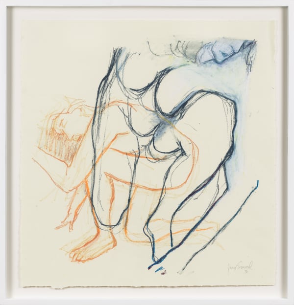 Untitled, 2016 Oil crayon on paper 23 1/2 x 22 2/8 in (59.69 x 56.52 cm) 26 3/4 x 25 3/4 in framed (67.9 x 65.4 cm framed)