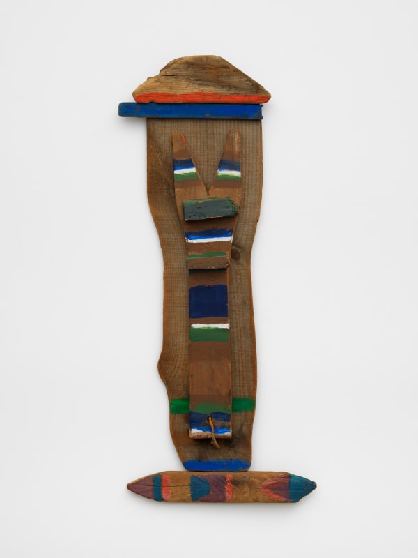 Betty Parsons Untitled, 1980 Acrylic on wood 33 x 14 x 2 1/2 in (83.8 x 35.6 x 6.3 cm)