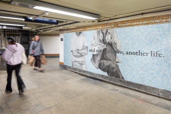 Personal Choice #5 (2023) © Chloë Bass, NYCT Lorimer St. Commissioned by MTA Arts & Design. Photo: Nicholas Knight