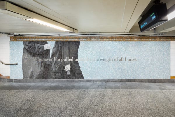 Personal Choice #5 (2023) © Chloë Bass, NYCT Lorimer St. Commissioned by MTA Arts & Design. Photo: Nicholas Knight