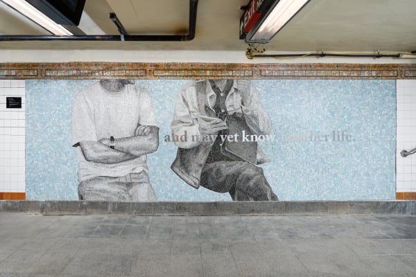 Personal Choice #5 (2023) © Chloë Bass, NYCT Lorimer St. Commissioned by MTA Arts & Design. Photo: Nicholas Knight