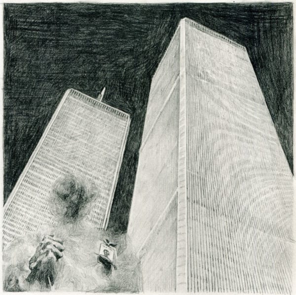 Untitled (Tseng Kwong Chi, New York 3, New York, 1979), 2019 Graphite on paper 8 x 8 inches (20 x 20 cm) Collection of Solomon R. Guggenheim Museum