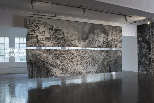 Untitled (Aftermath), 2017 Jacquard tapestry, diptych 54 x 240 inches each