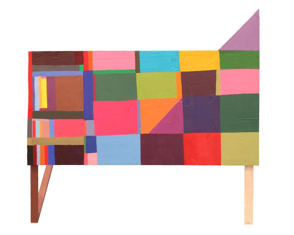 Chris Johanson Basic Landscape for Basic Life, 2011 Acrylic and latex on wood 42 3/4 x 63 in 108.59 x 160.02 cm