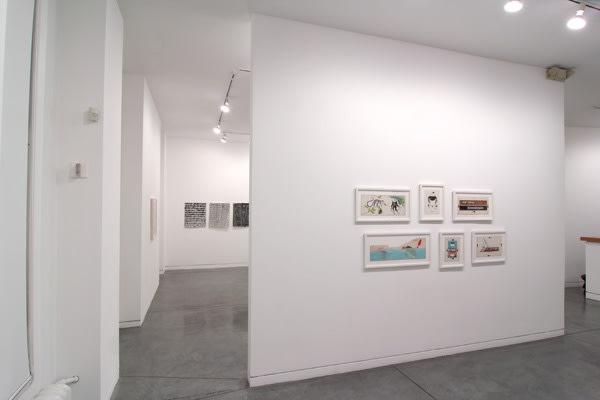 Chris Johanson, Charley Harper & Matt Keegan, 2011 Installation view