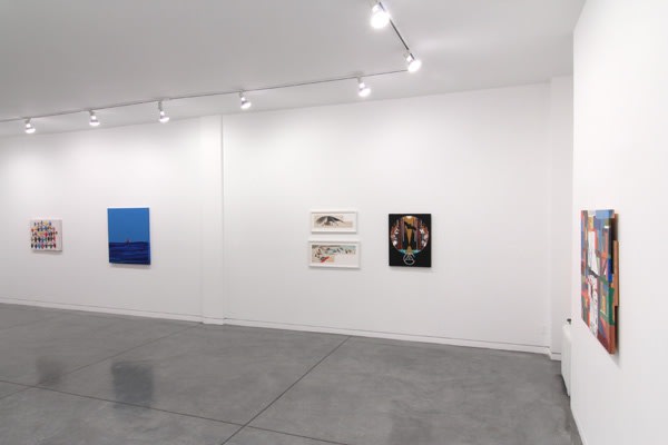 Chris Johanson, Charley Harper & Matt Keegan, 2011 Installation view