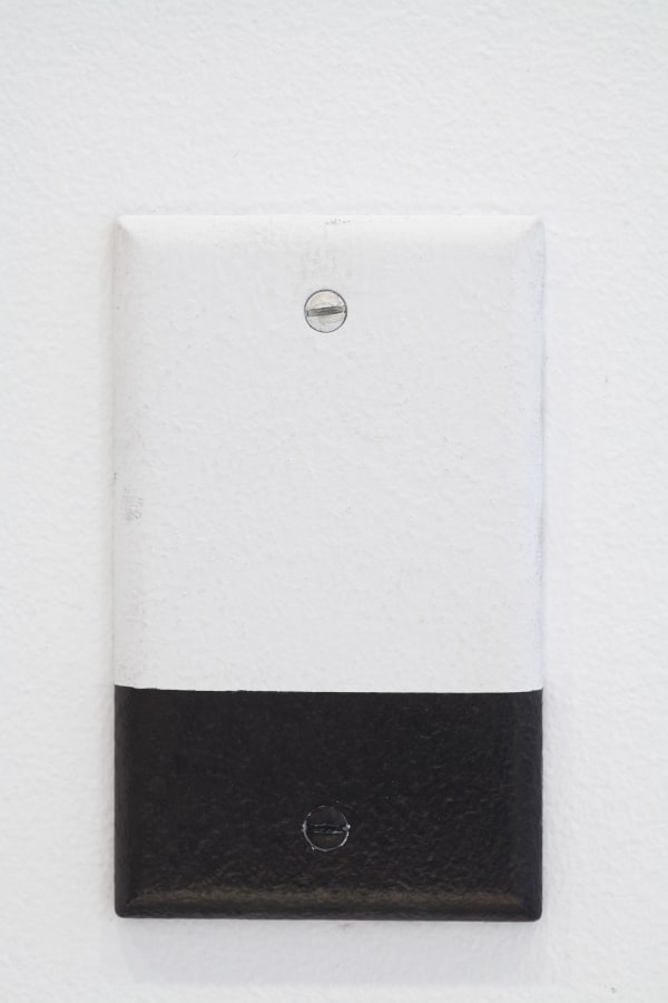 Electrical Plate Covering Untitled, 2004 Acrylic paint on electrical wall plate From A Wall Drawing By Sol Lewitt 4 1/2 x 2 3/4 in 11.43 x 6.99 cm
