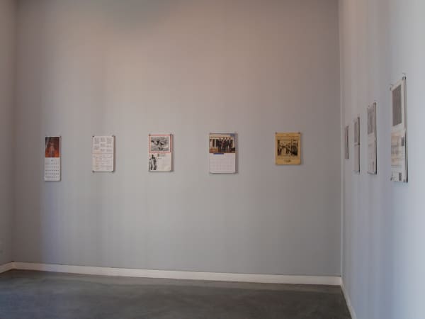 Matt Keegan Postcards & Calendars, 2009 Installation view