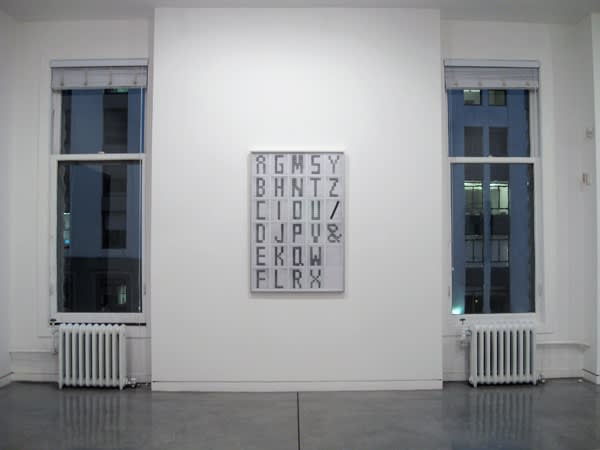 A Wild Night and a New Road, 2009 Installation view
