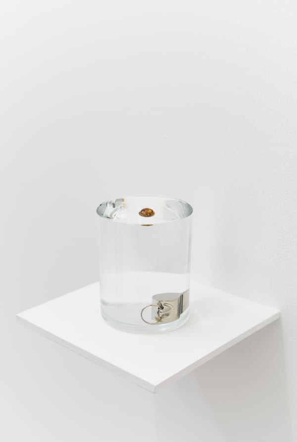 Zarouhie Abdalian Buoy, 2014 Whistle, cork ball, glass, water 3 5/8 x 2 7/8 in 9.2 x 7.3 cm