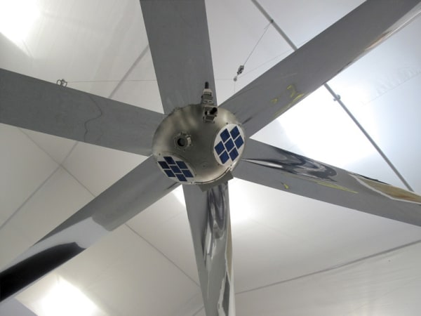 Trevor Paglen Prototype for a Nonfunctional Satellite (Design 2, Build 1) (detail), 2013 Mixed media 18 x 18 ft x 30 in 5.48 x 5.48 m x 76.2 cm