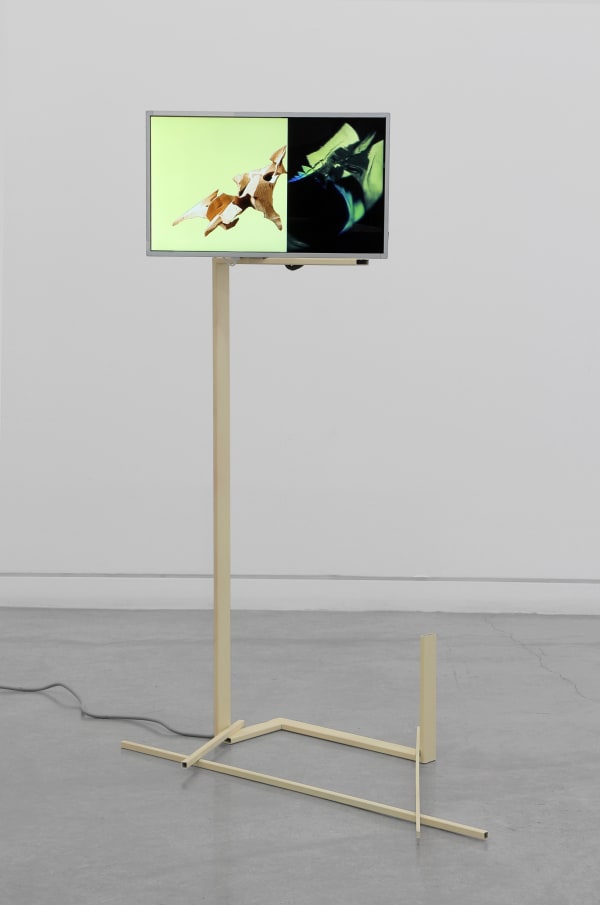 Nate Boyce Untitled (Banana Cream), 2013 Steel, acrylic, HD video, electronics 49 x 35 x 23 in 124.46 x 88.9 x 58.42 cm