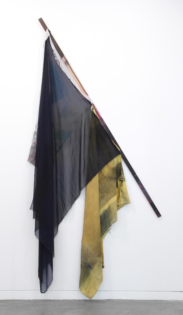 Liam Everett Untitled, 2012 Ink, salt, fabric, and poplar 115 x 55 in 292.1 x 139.7 cm