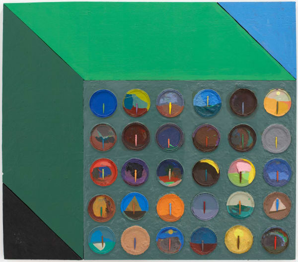 Chris Johanson Untitled, 2008 Acrylic on wood 58 x 66 in 147.32 x 167.64 cm