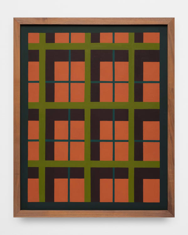 Laeh Glenn Light Grid, 2022 Oil on canvas, wood frame Framed: 21 1/4 x 17 1/4 in 54 x 43.8 cm