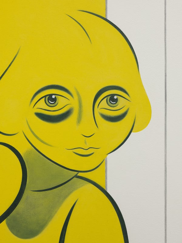 Koak Facade, 2022 Oil, acrylic, Flashe, and graphite on canvas 108 1/2 x 84 in 275.6 x 213.4 cm