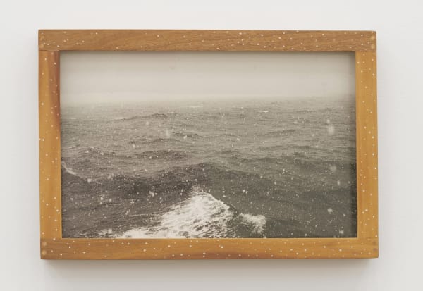 Will Rogan Drake Passage, 2018 Gelatin silver print, wood, paint 9 3/4 x 14 3/8 x 1 1/2 in 24.8 x 36.5 x 3.8 cm