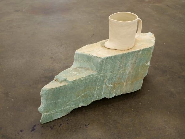 Will Rogan Filter (Barcelona), 2018 Ceramic, sea water, stone 26 1/2 x 48 x 13 1/2 in 67.3 x 121.9 x 34.3 cm