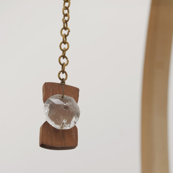 Will Rogan Elliot (detail), 2018 Wood, paint, necklace chain, brass, paint, prisms 36 x 30 x 17 in 91.4 x 76.2 x 43.2 cm