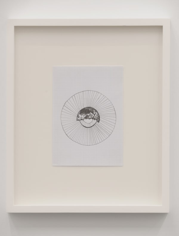 Trevor Paglen Study For Sphere Construction, 2013 Graphite on paper 14 3/4 x 12 1/2 in 37.5 x 31.8 cm