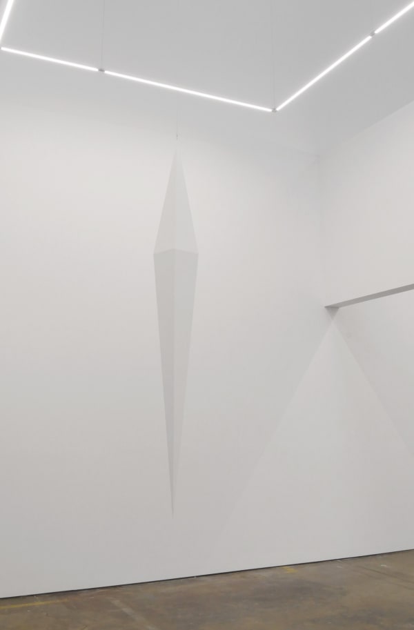 Trevor Paglen Diamond Reflector, 2018 Steel, lacquered 85 x 7 x 7 1/2 in 217 x 18.5 x 18.5 cm