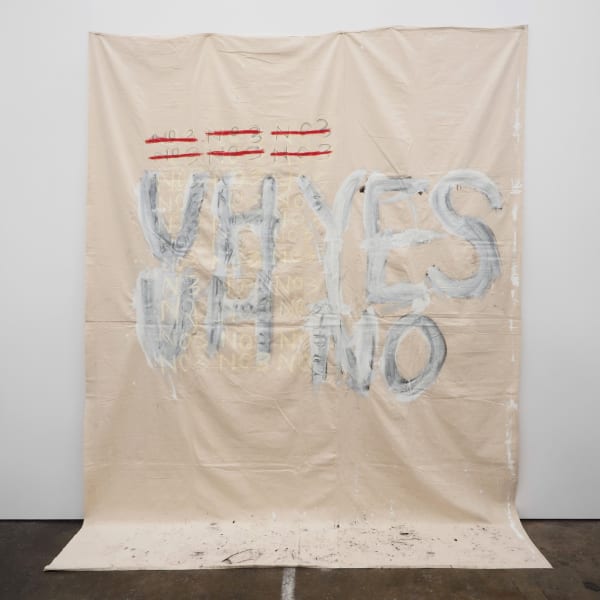 Dawn Kasper UH, YES UH, NO, 2014 Oil on canvas 127 x 103 in 322.6 x 261.6 cm