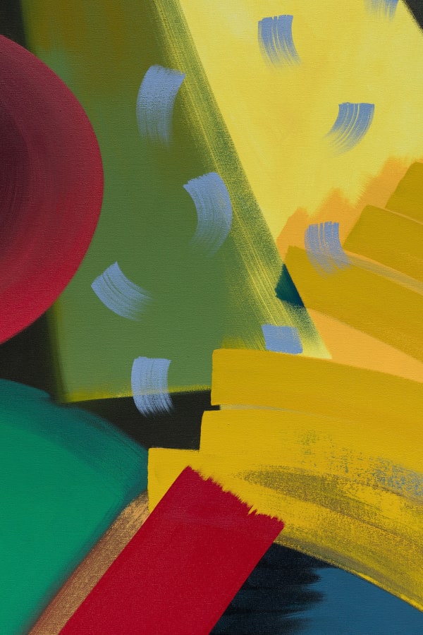 Alex Olson Map (detail), 2017 Oil on canvas 61 x 43 in 154.9 x 109.2 cm