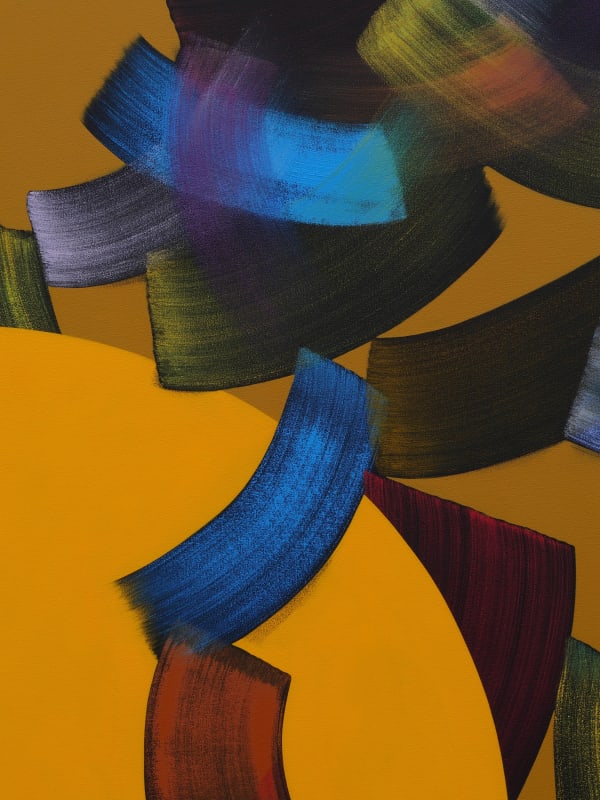 Alex Olson Current (detail), 2017 Oil on canvas Triptych: each 71 x 50 in 180.3 x 127 cm