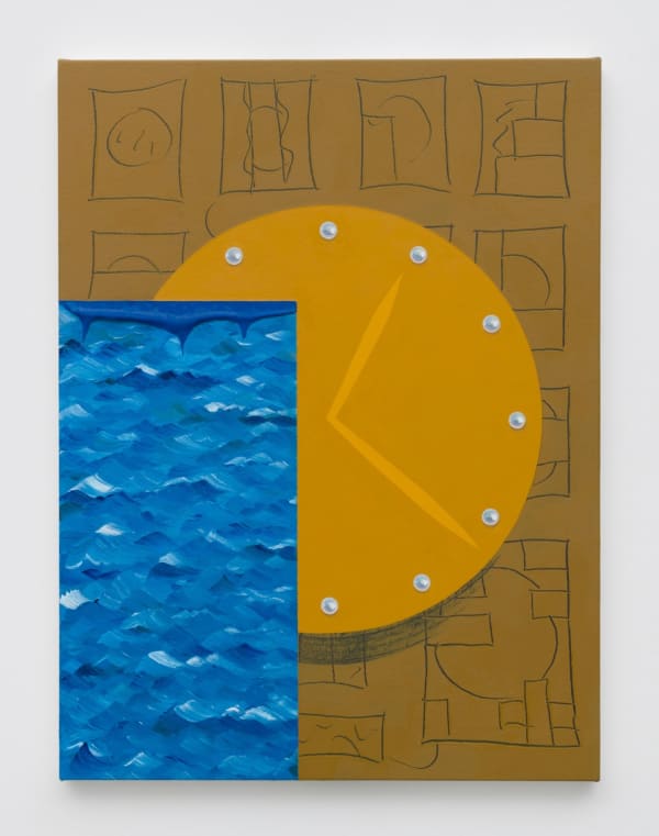 Alex Olson Tide, 2018 oil and modeling paste on canvas 24 x 18 in 61 x 45.7 cm