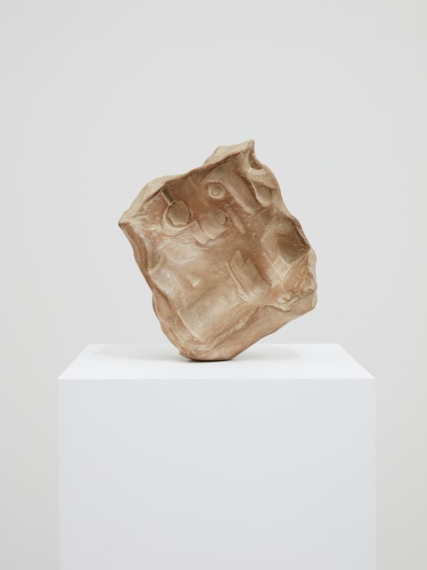 Zarouhie Abdalian Clutch (vii), 2018 Paper clay, smoke, wax 4 1/4 x 4 x 2 1/2 in 10.8 x 10.2 x 6.3 cm