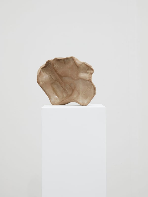 Zarouhie Abdalian Clutch (xi), 2018 Paper clay, smoke, wax 6 1/2 x 5 x 3 1/4 in 16.5 x 12.7 x 8.3 cm