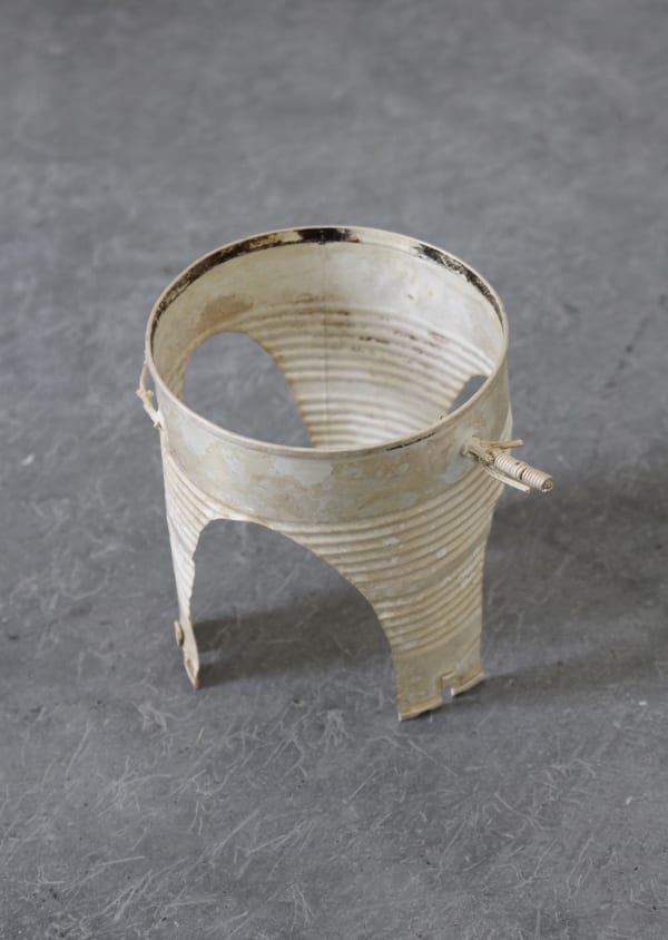 K.r.m. Mooney Salt Bath, Sulfur Crown II, 2016 Salt Bath, Sulfur Crown, 2015 Silver plated steel can, organic compound casts of lavender, citrus skin, and foxtails 3 1/2 x 5 1/2 in 8.9 x 14 cm