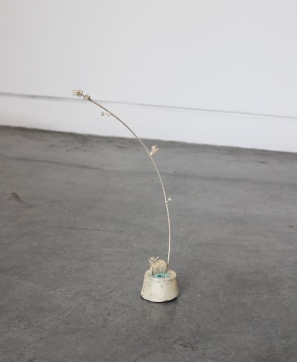 K.r.m. Mooney Bimetal, Plural II, 2016 Cast organic compounds, silver plated bronze 12 1/2 x 3 in 31.8 x 7.6 cm