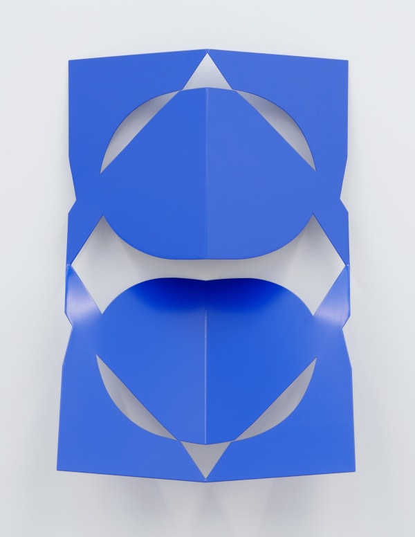 Matt Keegan C.Ar.D. Cutout (Gentian Blue), 2016 Powder-coated laser cut steel 30 x 23 in 76.2 x 58.4 cm