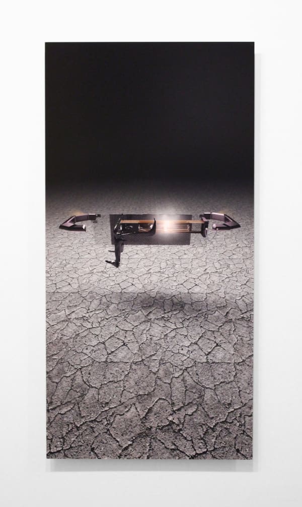 Nate Boyce Repossession Sequence (Sentinel), 2016 Die sublimation on aluminum 40 x 20 in 101.6 x 50.8 cm