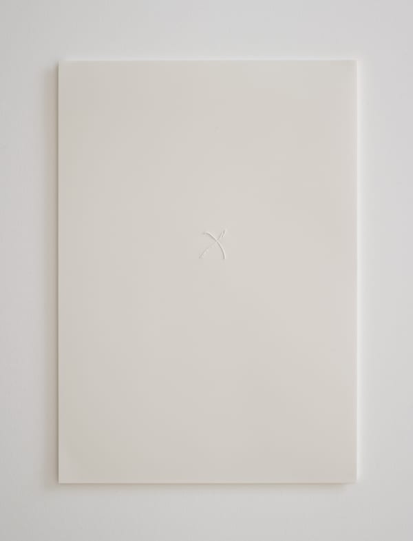 Zarouhie Abdalian Seal (ii), 2015 Embossed paper 11 3/4 x 8 1/4 in 29.7 x 21 cm