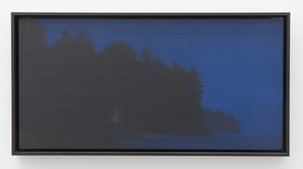 Devin Leonardi Spark of Decency, 2014 Oil on canvas 11 1/4 x 23 1/2 in 28.6 x 59.7 cm